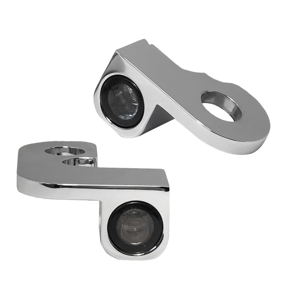 Nano Series Handlebar Turn Signals Chrome, 2, nordicamoto.ro