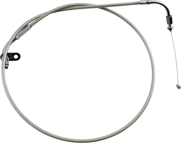 Armor Coat rozsdamentes acél fojtószelep-/alapjárati kábel cruiser motorkerékpárokhoz – Silver Standard modell, 1, nordicamoto.ro
