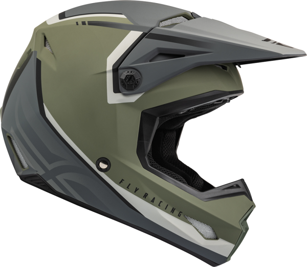 Casca Moto Fly ECE Kinetic Vision Olive/Gri M, 1, nordicamoto.ro