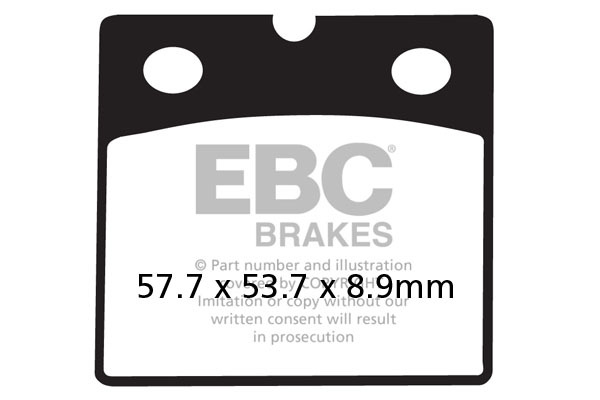 Vee Semi-sintered Brake Pads, 2, nordicamoto.ro