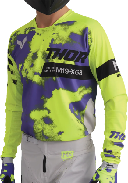 Thor Launchmode Bleach póló, sárga/szürke, S-es méret, 8, nordicamoto.ro