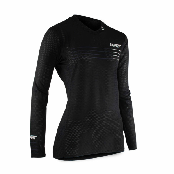 Tricou Dama MTB Leatt Gravity 4.0 Black, 8, nordicamoto.ro
