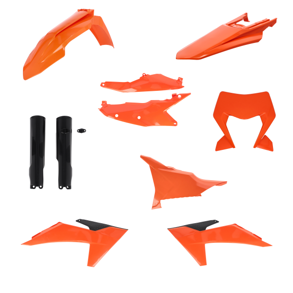 Acerbis teljes műanyag karosszériakészlet a KTM EXC/EXC-F 2024–2025-ös modelljeihez, fekete, 2, nordicamoto.ro