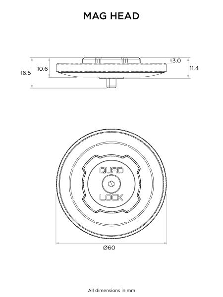 MAG Quad Lock fej – Standard, 2, nordicamoto.ro