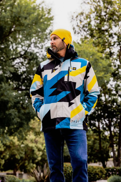 THOR Brave Heavyweight Tour kék dzseki, 2XL méret, 4, nordicamoto.ro