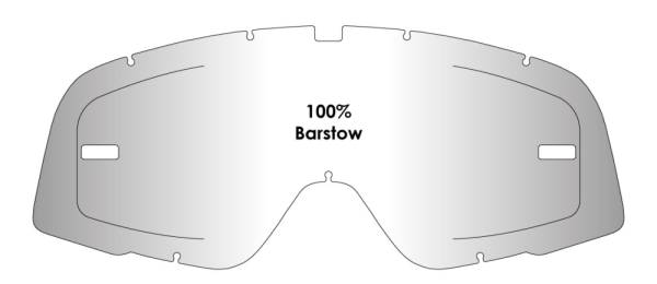 Airscreen 100% Barstow átlátszó lencse, 3, nordicamoto.ro