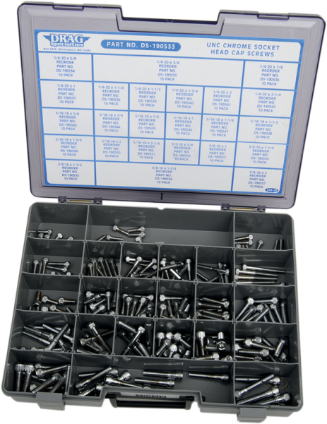Coarse Thread Socket-head Bolt Assortment Silver, 1, nordicamoto.ro