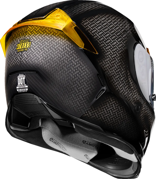 ICON Airframe Pro Carbon 4tress sisak, sárga, XL, 12, nordicamoto.ro