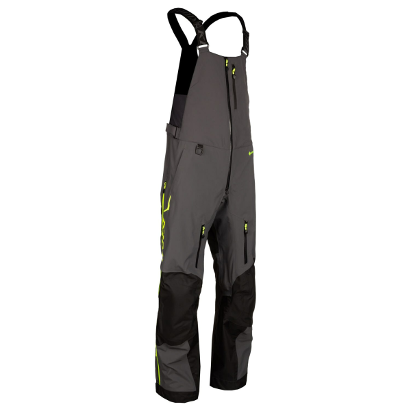 Pantaloni Snowmobil Klim Togwotee Bib Non-Insulated Asphalt - Hi-Vis, 2, nordicamoto.ro