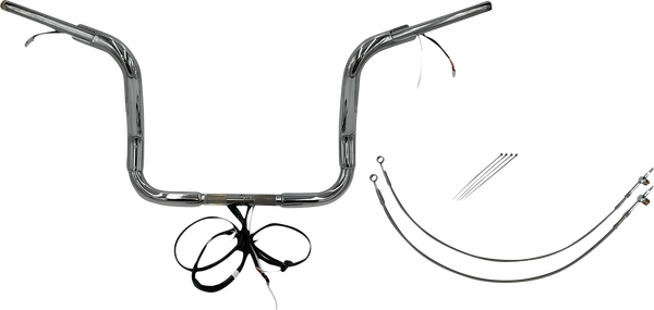 Plug & Play Ez Install 1-1/2(r) Round Top Handlebar Kit Silver, 2, nordicamoto.ro