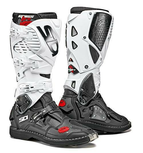 Cizme Sidi Crossfire 3 Black-White 44, 1, nordicamoto.ro