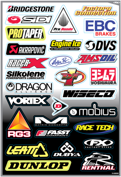 Sponsor Sticker Kit Multi, 4, nordicamoto.ro