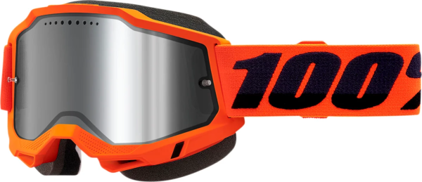 100% Accuri 2 Snow Goggles Hi-vis, Orange  ONE SIZE, 1, nordicamoto.ro