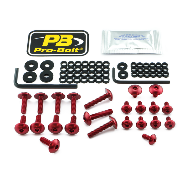 Fairing Bolt Kit For Yamaha Red, 1, nordicamoto.ro