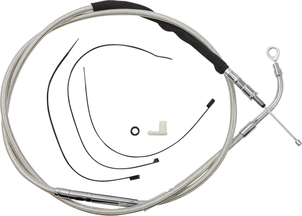High-efficiency Polished Stainless Clutch Cable Silver, 2, nordicamoto.ro