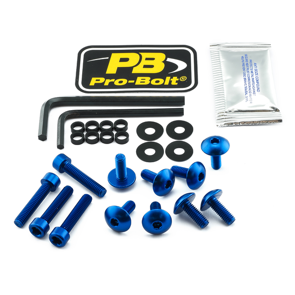 Fairing Bolt Kit For Yamaha Blue, 1, nordicamoto.ro