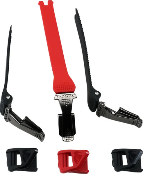 Kit Curea Cizme Thor Radial Black/Red, 2, nordicamoto.ro