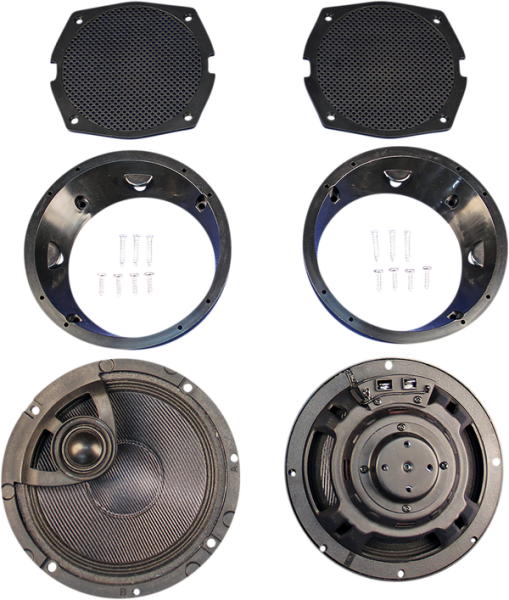 Rokker® Xrp 6.58° Fairing Speaker Kit With Hi-output Pei Tweeter Black, 1, nordicamoto.ro