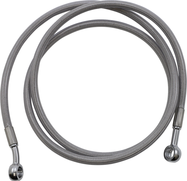 Extended Length Brake Line Silver Oversize [+152 mm (6'')], 1, nordicamoto.ro