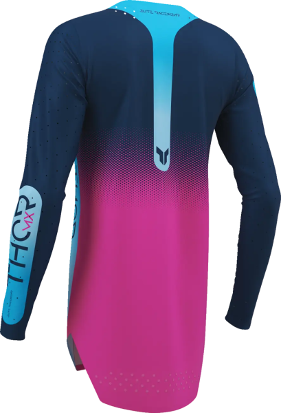 Női Sportmode Merge pulóver, kék-rózsaszín, 3, nordicamoto.ro