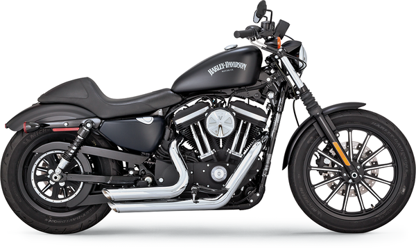 Shortshots Staggered Exhaust System Black, 1, nordicamoto.ro