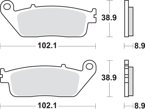 Ms Scooter Maxi Sintered Brake Pads, 1, nordicamoto.ro