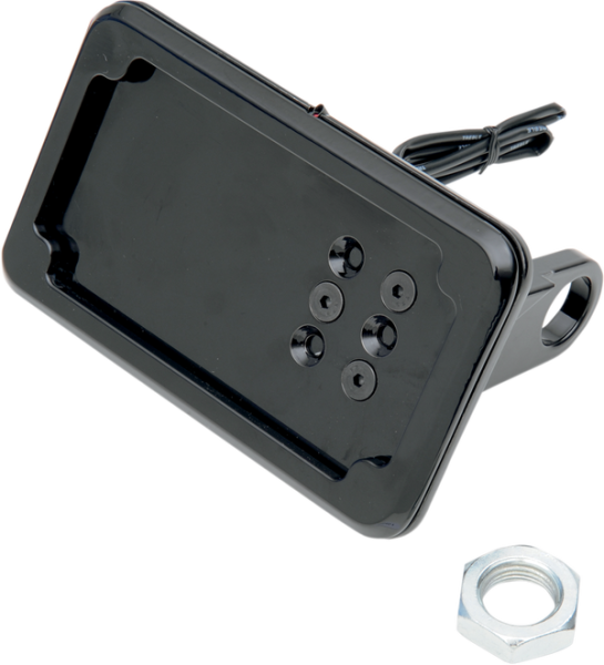 In-close License Plate Holder Black, 1, nordicamoto.ro