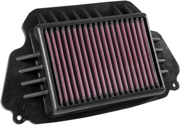 High-flow Air Filter Black, Red, 1, nordicamoto.ro