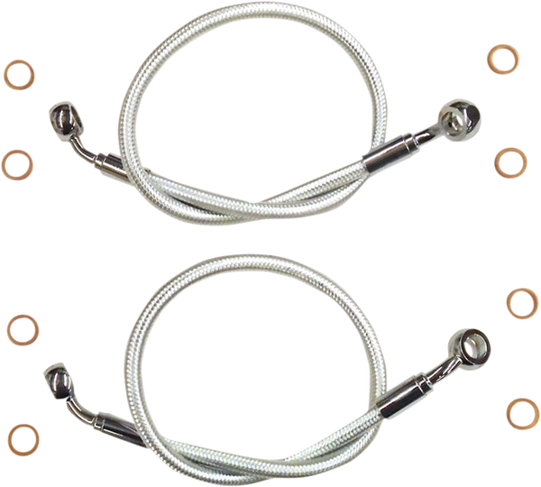 Braided Front Brake Line Chrome, Sterling Chromite® Ii Standard, 1, nordicamoto.ro