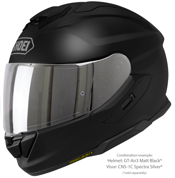 SHOEI GT-AIR3 teljes arcú sisak – matt fekete – S-es méret, 7, nordicamoto.ro