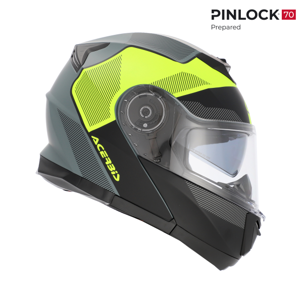 Acerbis Serel 22.06 sisak, fekete/fluoreszkáló sárga, L-es méret, 12, nordicamoto.ro