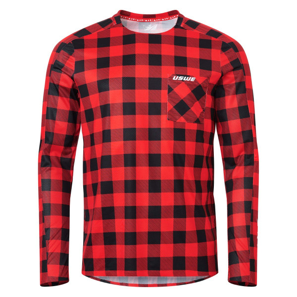 USWE flanel póló, lángvörös, XS, 3, nordicamoto.ro