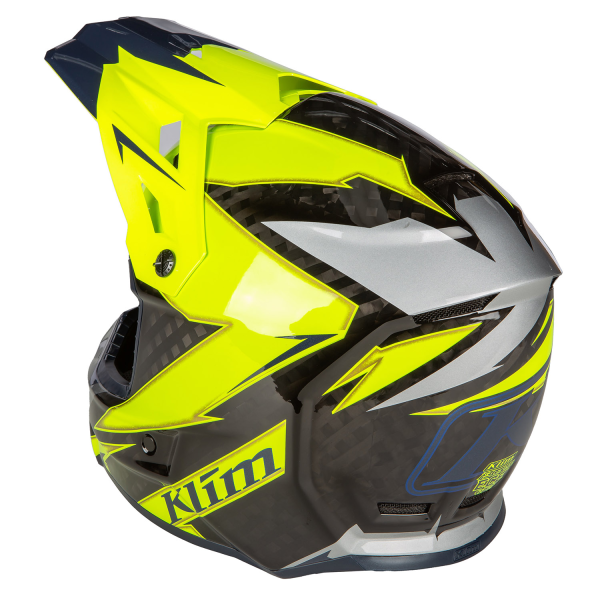 Casca Klim F3 Carbon Off-Road ECE LIGHTNING WHITE, 18, nordicamoto.ro