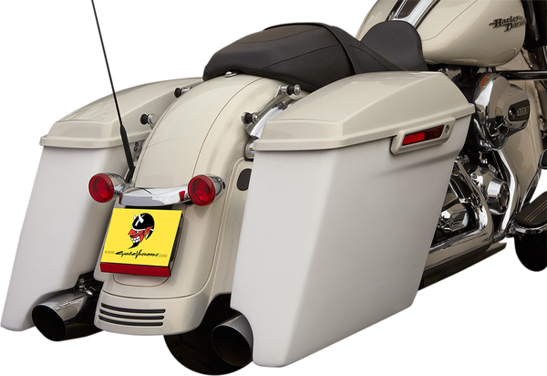 4(r) Extended Saddlebags White, Gel Coat, 1, nordicamoto.ro