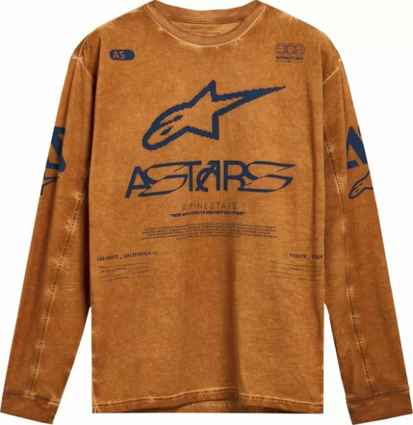 Alpinestars Nook Knit Long-sleeve T-shirt Brown  2XL, 1, nordicamoto.ro