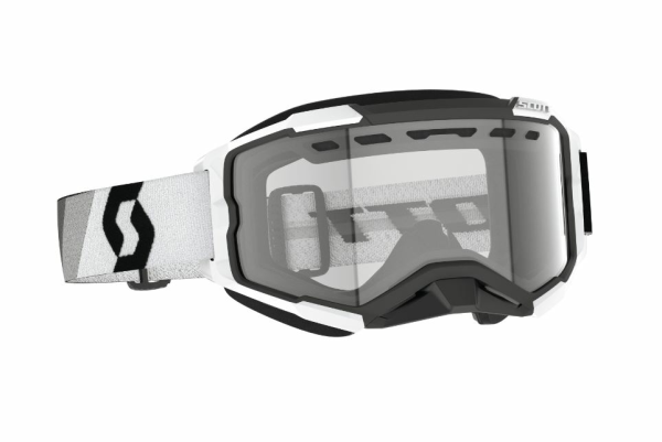 Scott Goggle Fury Snow Cross premium black/white / clear, 1, nordicamoto.ro