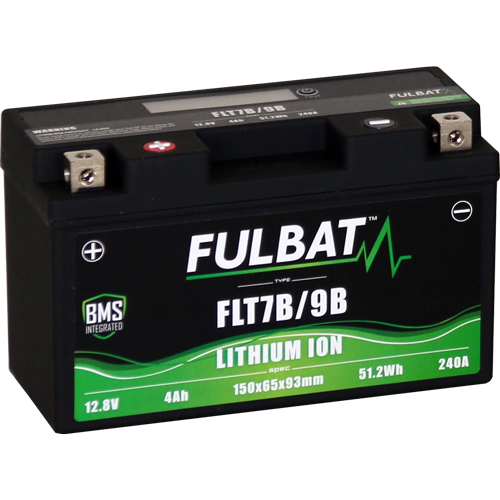 Fulbat FLT7B/9B 12,8 V-os, 51,2 Wh-s lítium-akkumulátor, 1, nordicamoto.ro