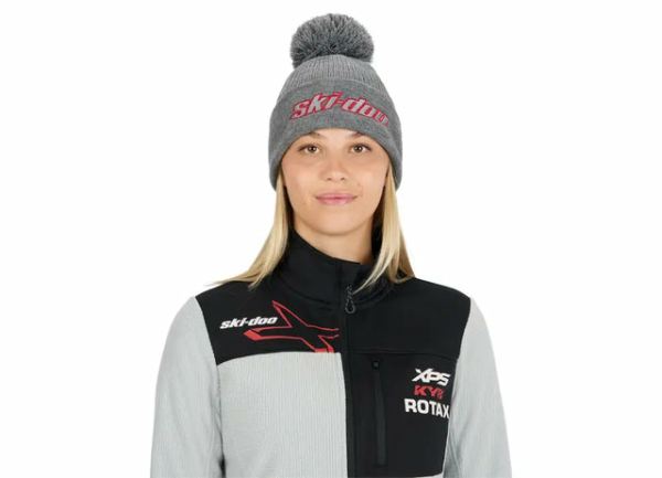 Ski-Doo pomponos sapka, szürke melírozott, 1, nordicamoto.ro