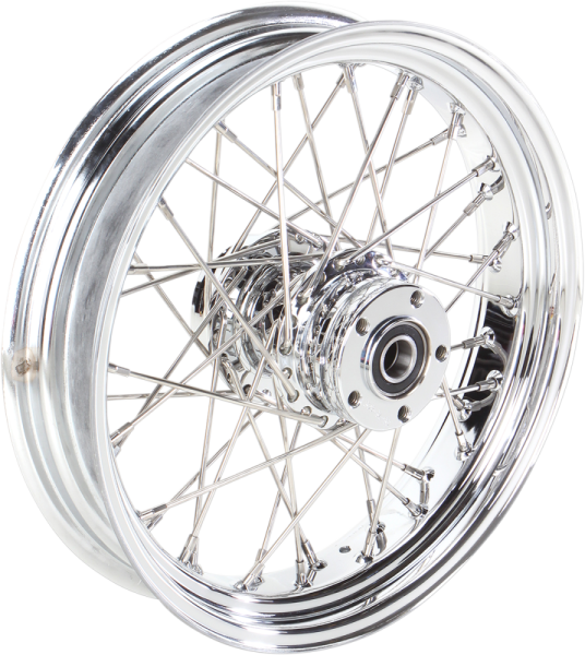 Rear Wheel - 40 Spoke - Single Disc/no Abs - Chrome - 16(r)x3.50(r) - '86-'99 Flt Chrome, 1, nordicamoto.ro