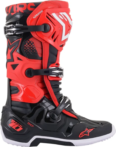 Cizme Alpinestars Tech 10 Black/Red 43, 4, nordicamoto.ro