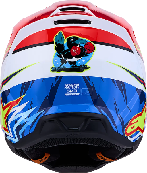 Alpinestars SM3 Falcon sisak, piros/fehér/kék, M-es méret, 8, nordicamoto.ro
