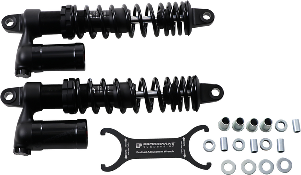 970 Series Piggyback Shocks Anodized, Black, 1, nordicamoto.ro