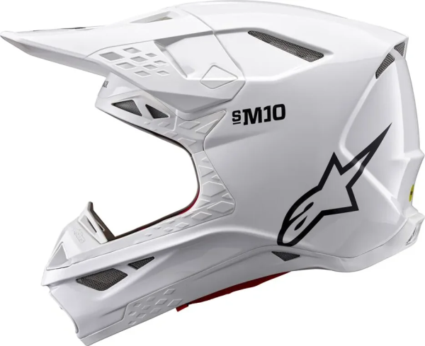 Alpinestars Supertech M10 Solid MX fehér L méretű sisak, 4, nordicamoto.ro