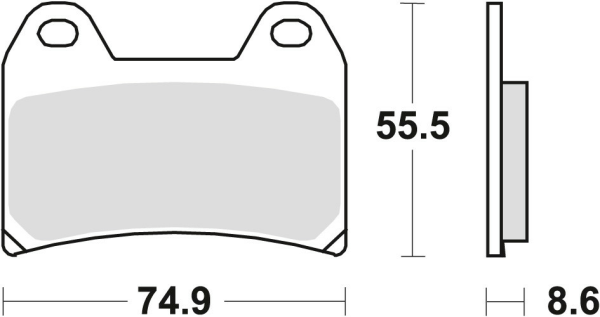 TRW szinterezett RACING APRILIA PEGASO 650 '05–'10 első fékbetétek / BMW F 800 GT / R / S / ST '08–'16 / KTM 790 ADV '19– / 1090 ADV '17– / SUZUKI GSX 1200 '99–'01 / YAMAHA XTX 660 '04–'16 / XJR 1200 '94–'98, 1, nordicamoto.ro
