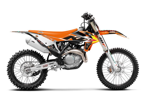Trophy Graphic Kit With Seat Cover Yellow, Orange, Black, 1, nordicamoto.ro