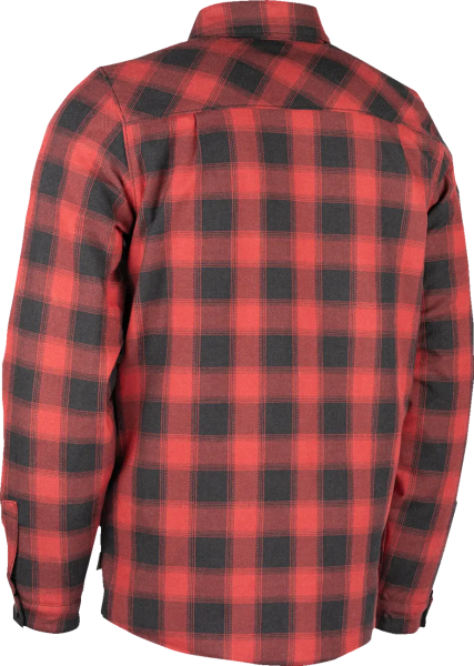 Fallblock flanelkabát, fekete, piros, L-es méret, 4, nordicamoto.ro