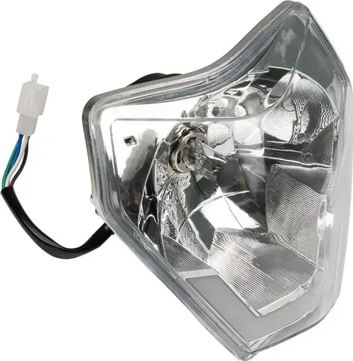 Headlight With Plastic Support Black, 3, nordicamoto.ro