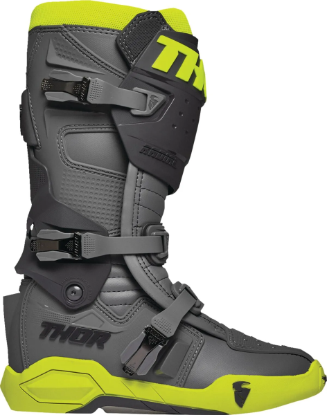 Thor Radial MX csizma, szürke/fluo sárga, 49,5, 3, nordicamoto.ro