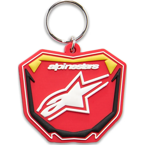 Alpinestars kulcstartó lemez – fekete, piros, sárga, 1, nordicamoto.ro