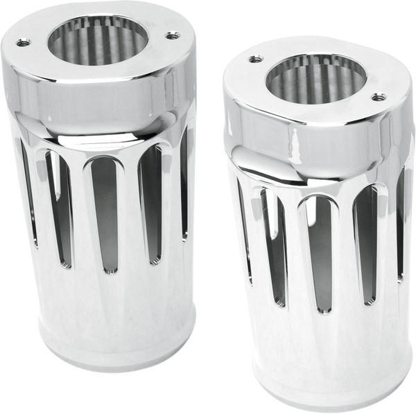 Aluminum Fork Boot Covers Silver, 1, nordicamoto.ro